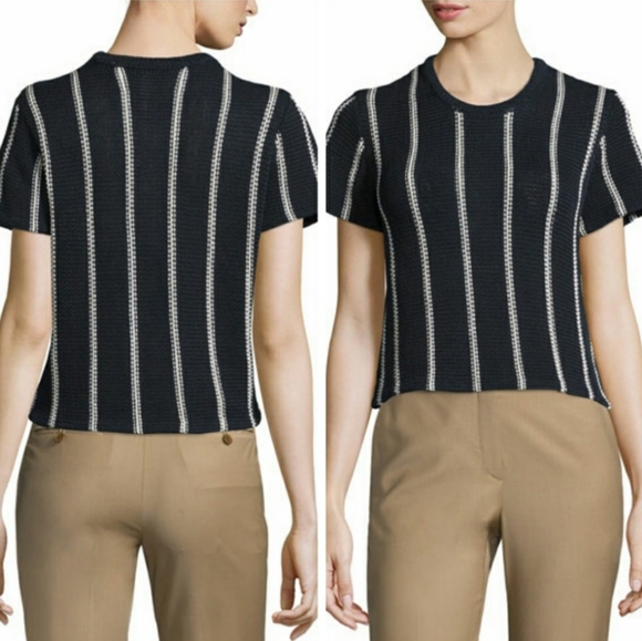 Theory Emmeris Ibisco Striped Sweater Size S - Picture 4 of 9